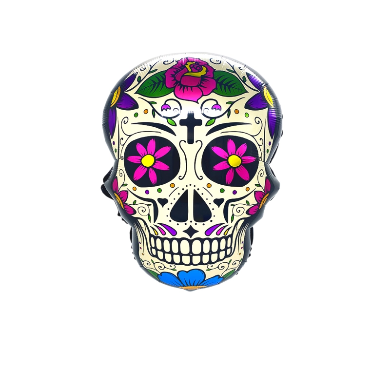 GLOBO METALICO CATRINA FLORES 49X64 X1 UNI - 1