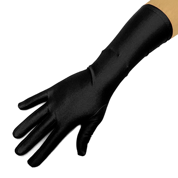 GUANTE LISO 34CM NEGRO X1 UNI - 1