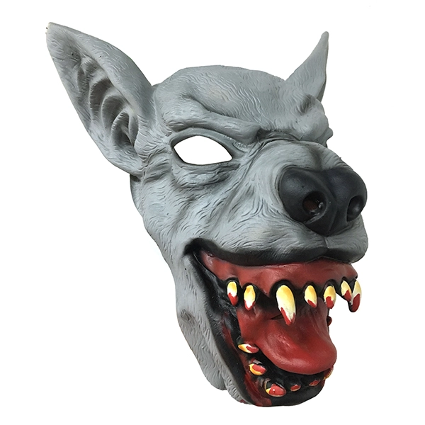 MASCARA LATEX HOMBRE LOBO 1/2 X1 UNI - 1