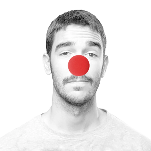 NARIZ PAYASO ESPONJA ROJA X12 UNI - 1