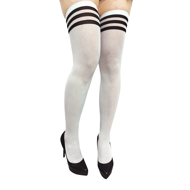 PANTY BLANCO RALLAS NEGRAS X1UNI - 1