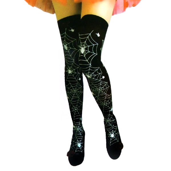PANTY TELA DE ARANA NEGRO CON BLANCO X1 UNI - 1