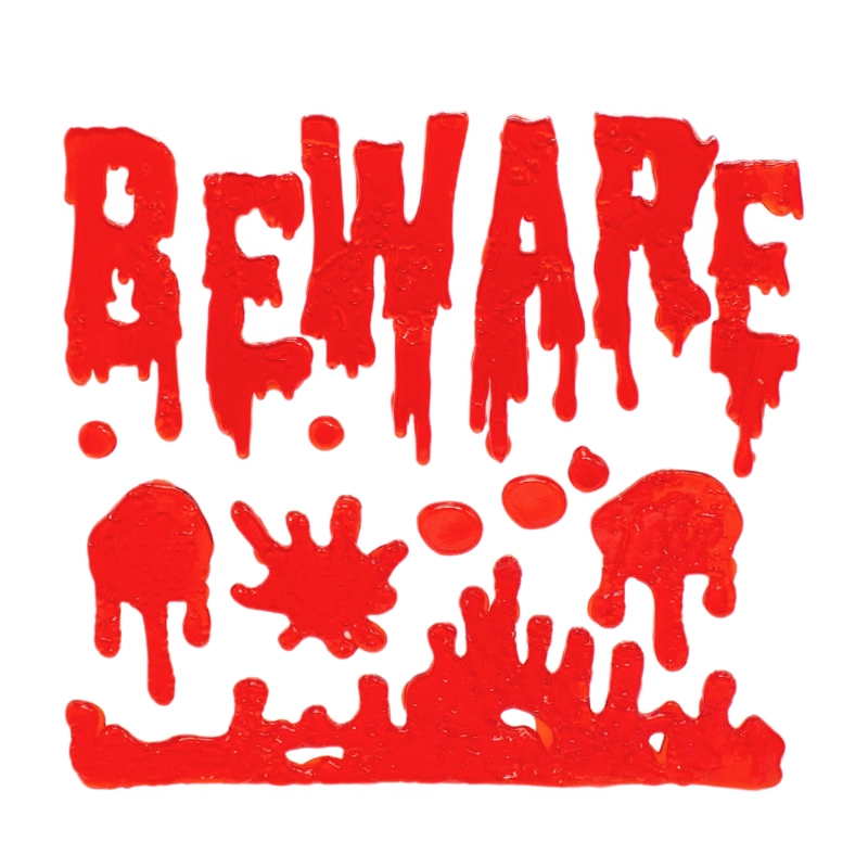 PEGATINA GEL BEWARE X1 UNI - 1
