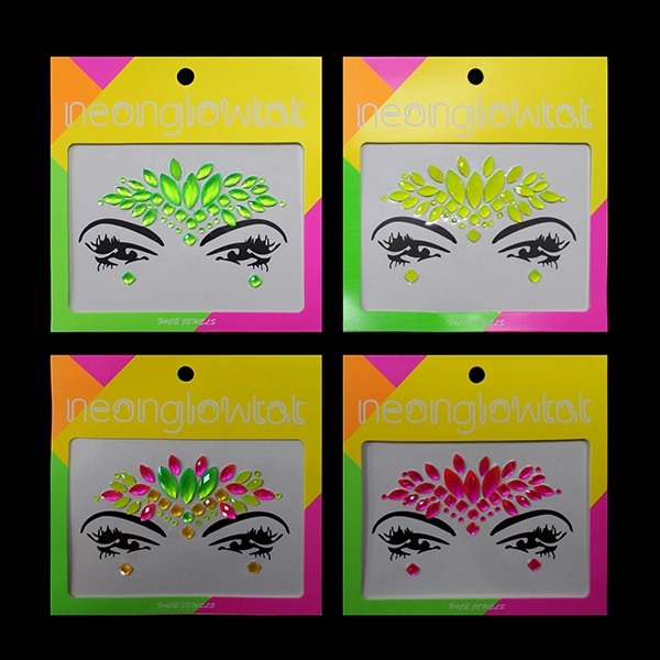 STICKER HOLEOGRAFICO FLUOR X1 UNI - 1