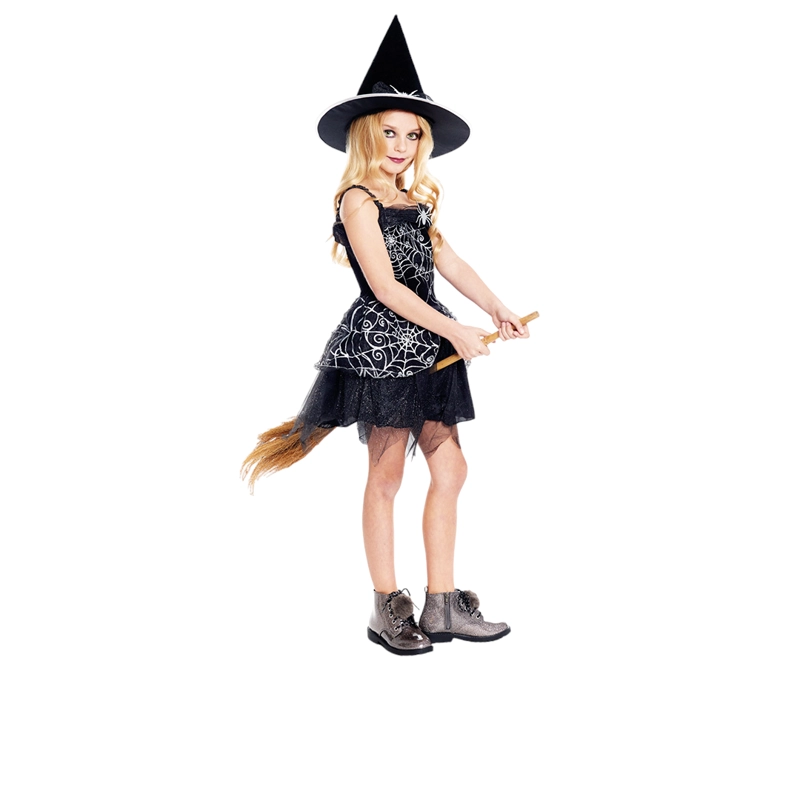 TRAJE BRUJA SPIDERWEB NEGRO 3-4 - 1