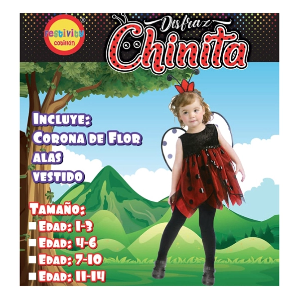 TRAJE CHINITA TALLA 1-3 X1 UNI - 1