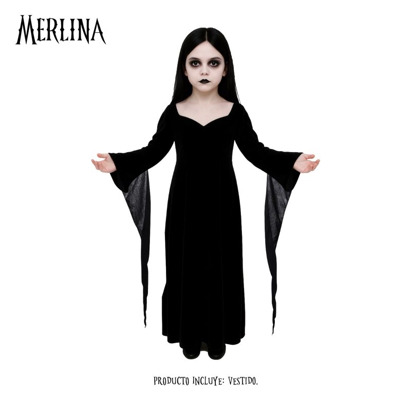 TRAJE MERLINA MORTICIA ADDAMS 13-14 - 1