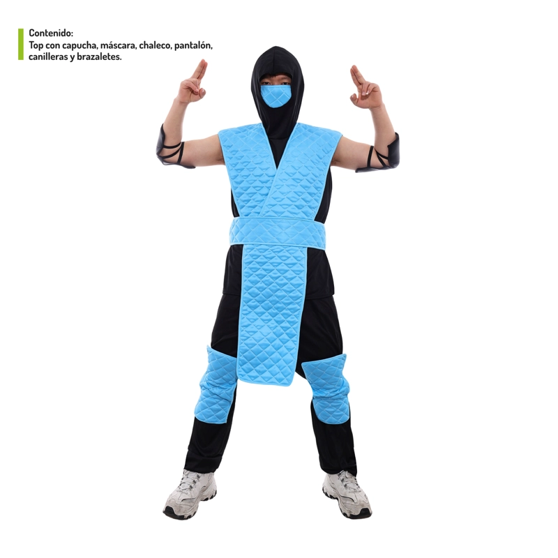 TRAJE NINJA CELESTE L - 1