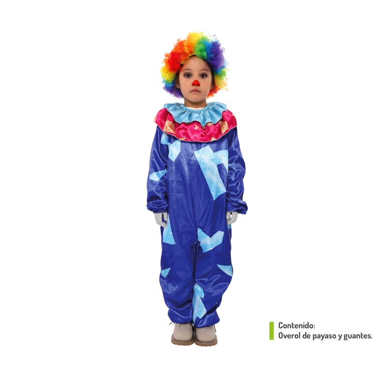 TRAJE PAYASO AZUL 10-12 - 1