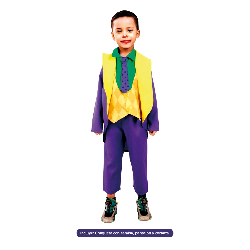 TRAJE PAYASO LOCO MORADO 3-4 - 1