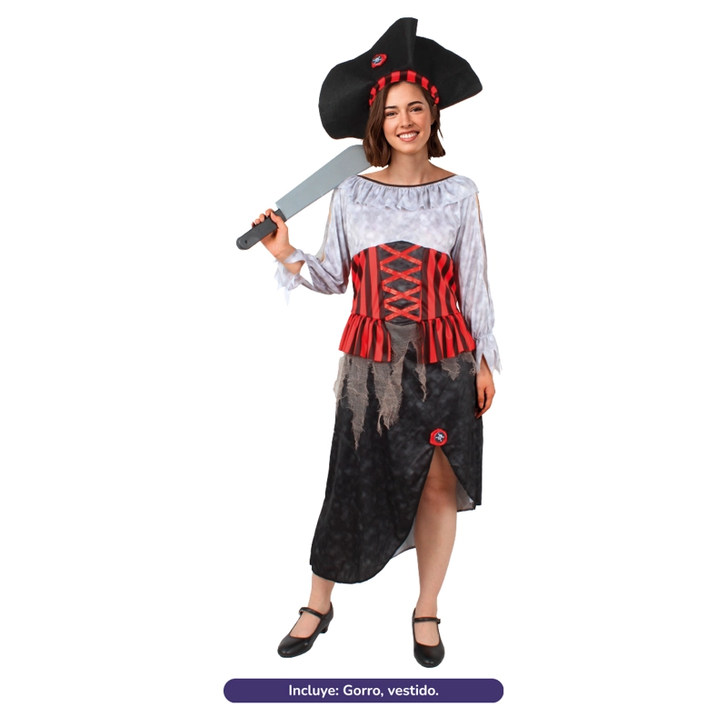 TRAJE PIRATA ZOMIBE S - 1