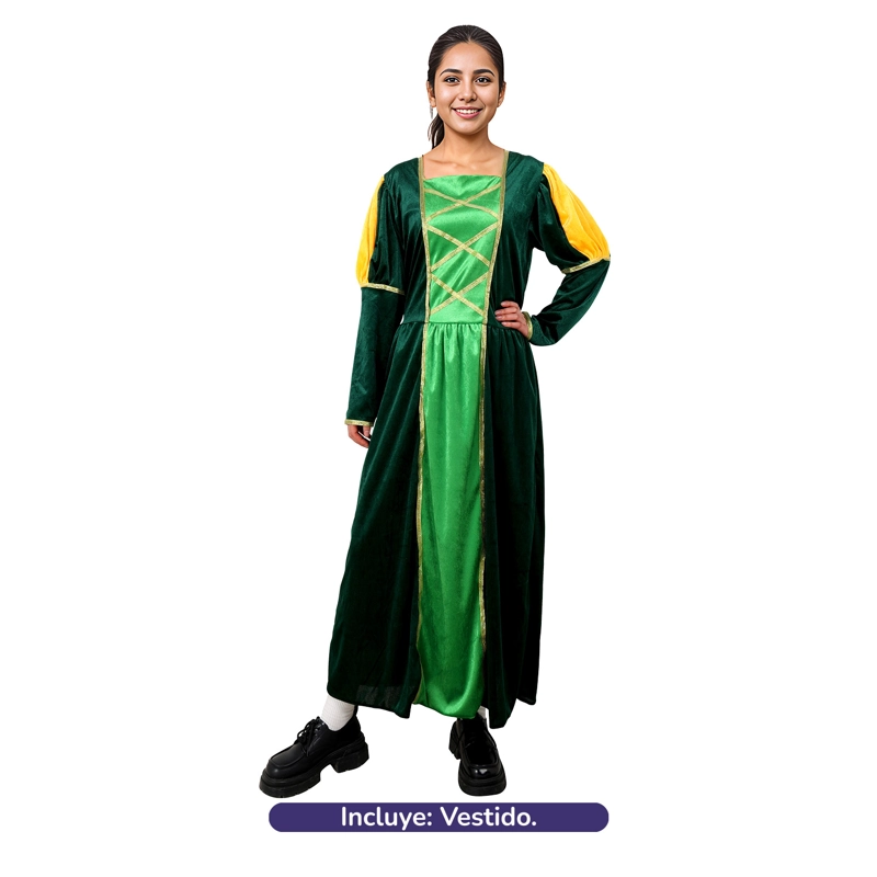 TRAJE PRINCESA VERDE S - 1