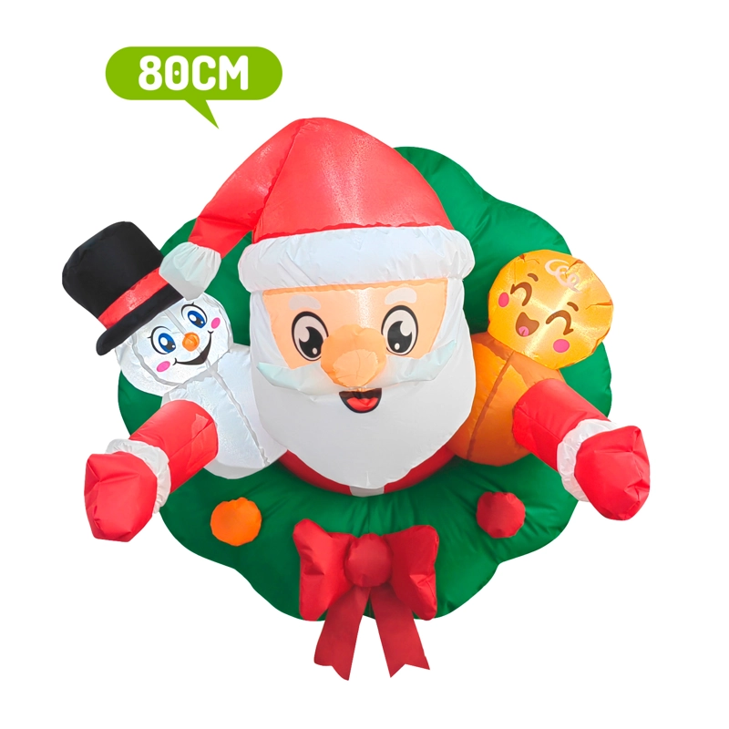 DECO PUERTA NAVIDAD INFLABLE LED 80CM - 1