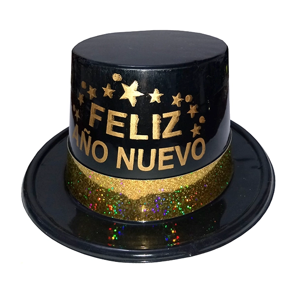 GORRO COPA FELIZ A?O NUEVO NEGRO X12 UNI - 1