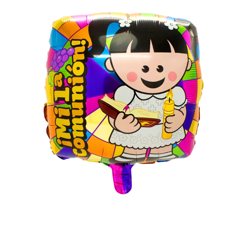 GLOBO METALICO 18 MI PRIMERA COMUNION NINA X1 UNI - 1