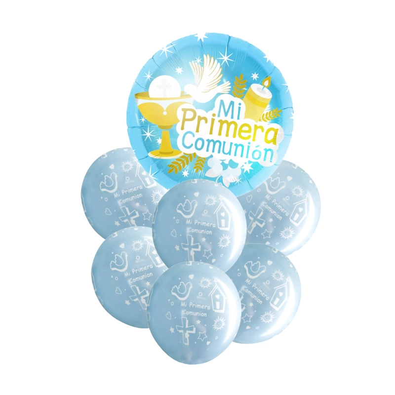 SET 7 GLOBO PRIMERA COMUNION NENE X1 UNI - 1