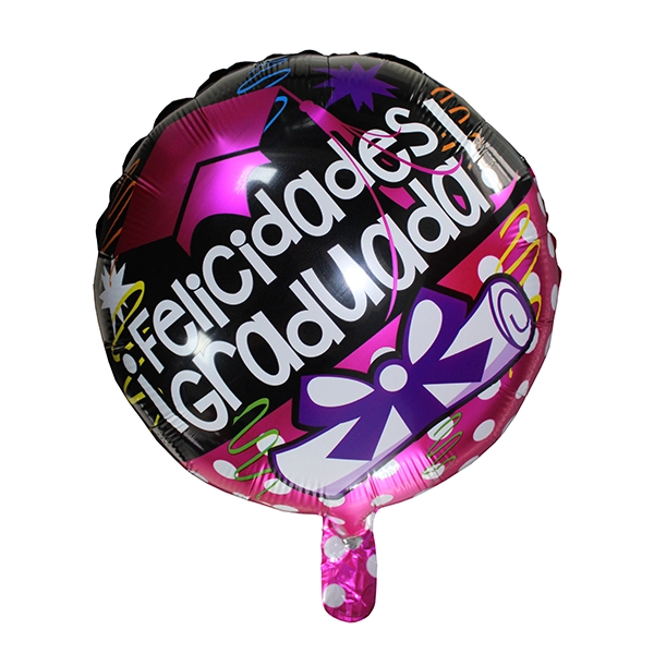 GLOBO METALICO 18 FELICIDADES GRADUADAS X50 UNI - 1