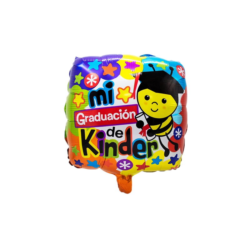 GLOBO METALICO 18 GRADUACION KINDER X1 UNI - 1