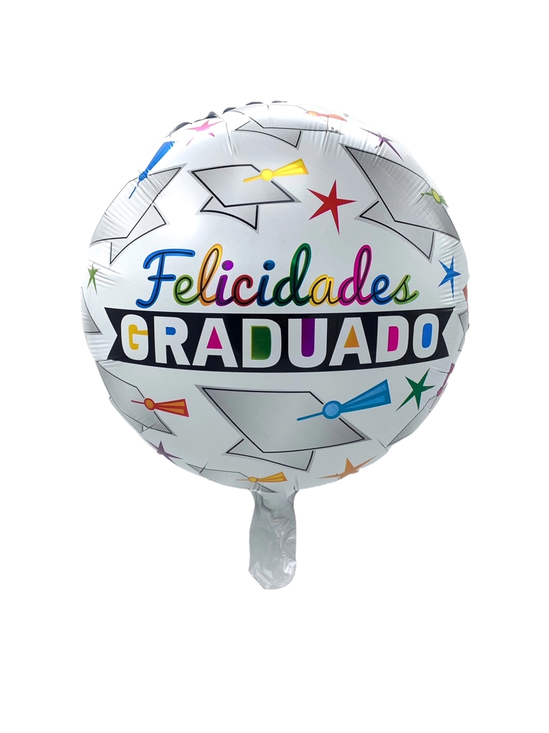 GLOBO METALICO 18 GRADUADO BLANCO X1 UNI - 1