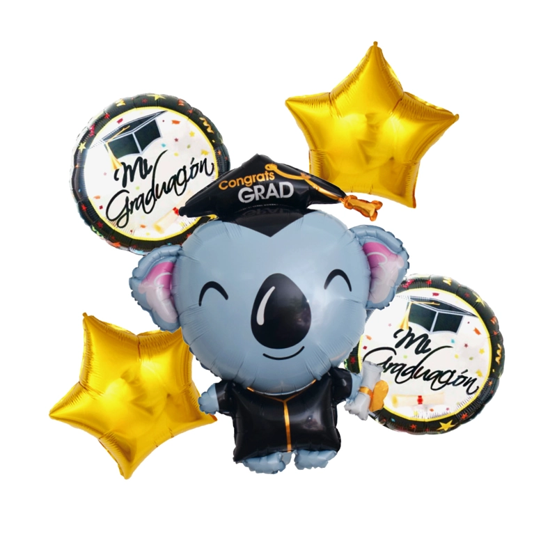 SET 5 GLOBO GRADUACION ANIMALITOS X1 UNI - 1