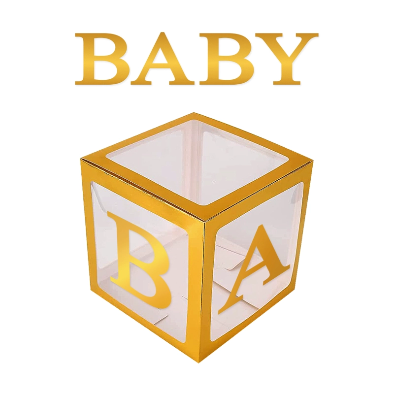 CAJA DECO 31 X 31 BABY METALIC DORADO X1 UNI - 1