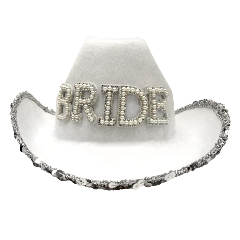 SOMBRERO VAQUERO BRIDE BLANCO X1UNI - 1