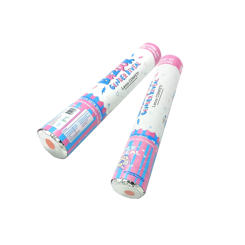 CANON LANZA CONFETTI 30 CMS GENDER REVEAL ROSADO - 1