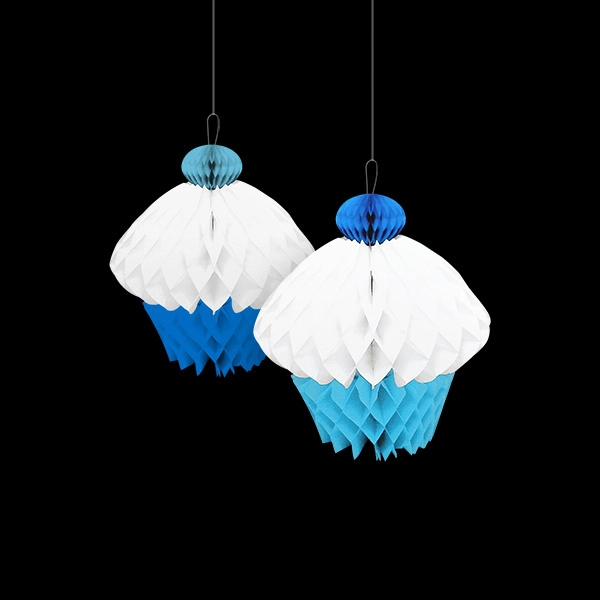DECO CUPCAKE CELESTE/AZUL X1 UNI - 1