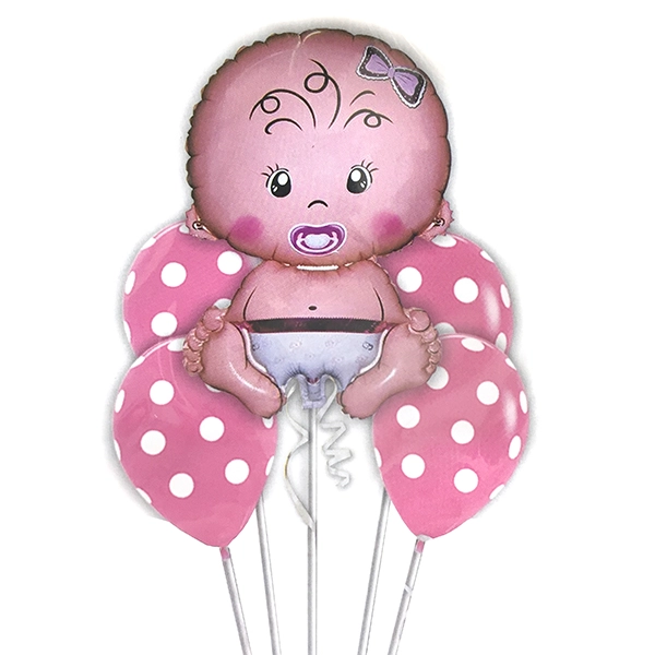 GLOBO METALICO SET NENA 5PCS - 1