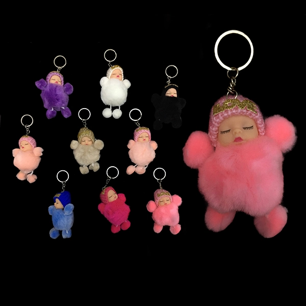 LLAVERO BABY SHOWER POMPOM X12 UNI - 1