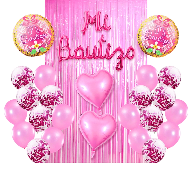 SET CORTINA GLOBO MI BAUTIZO NENA X1 UNI - 1