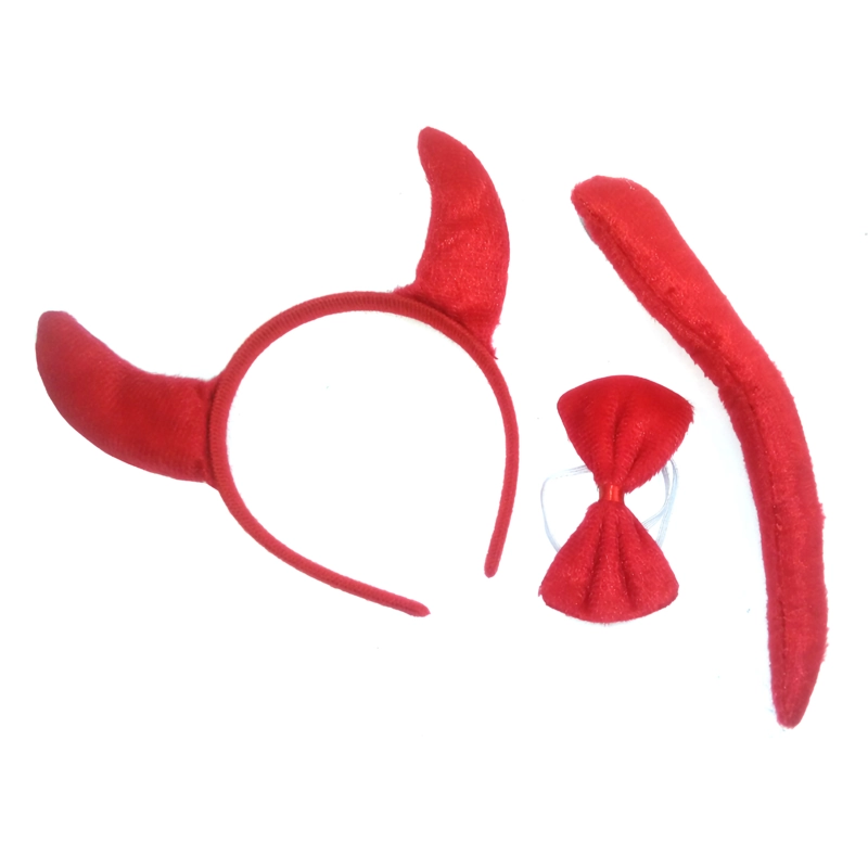 SET ANIMAL 3 PIEZAS CINTILLO DIABLO X1 UNI - 1