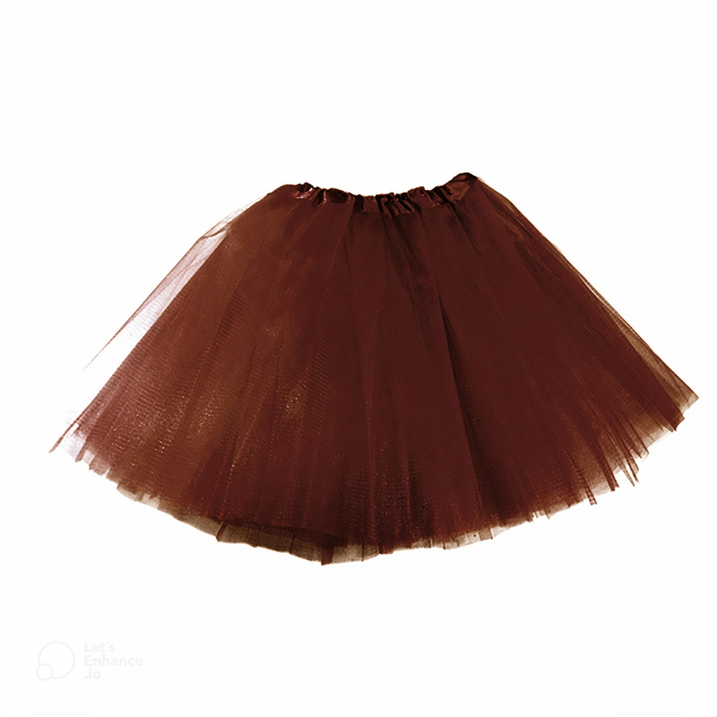 FALDA BALERINA LISO CAFE - 1