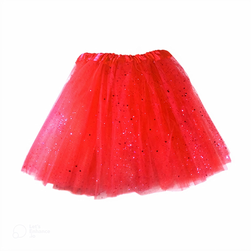 FALDA BALERINA ESCARCHA ROJO - 1