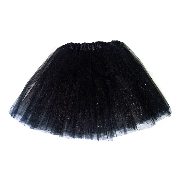 FALDA BALLERINA ESCARCHA NEGRO X1 UNI - 1