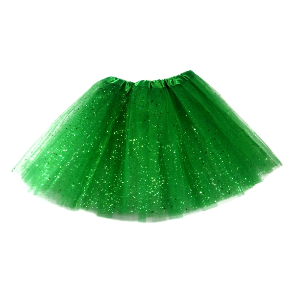 FALDA BALLERINA ESCARCHA VERDE 30 CMS X1 UNI - 1