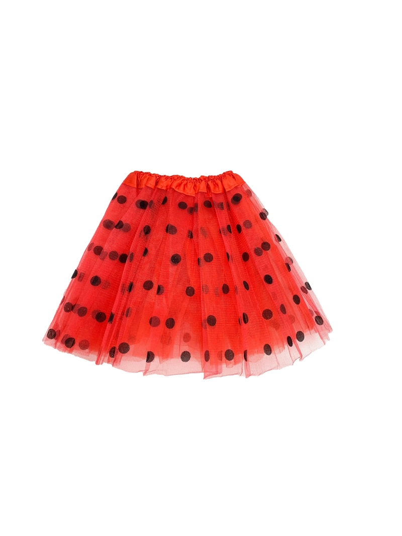 FALDA BALLERINA ROJO POLKA 30 CMS X1 UNI - 1