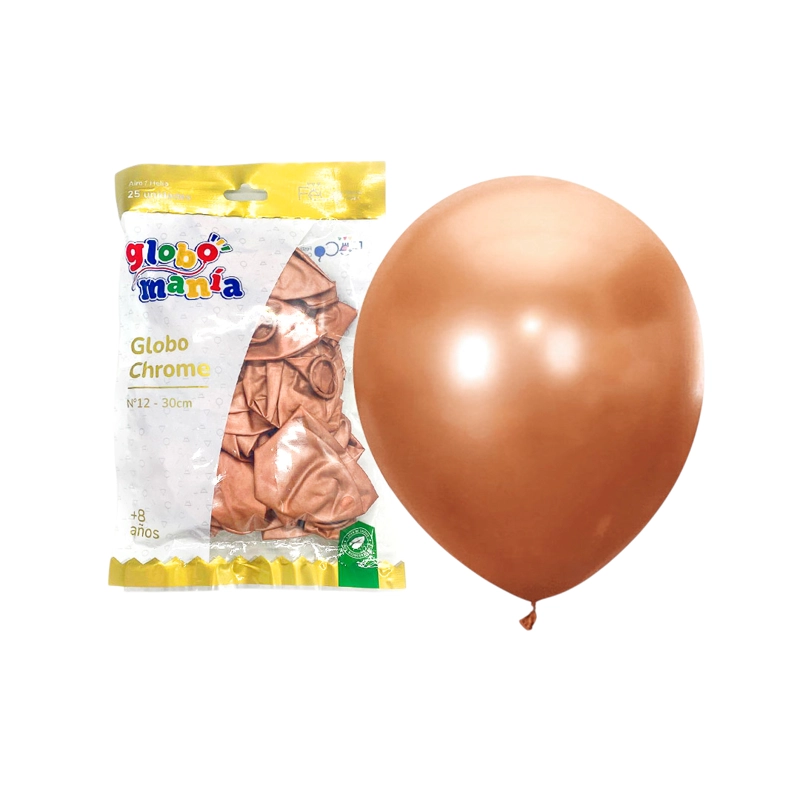 GLOBO 12 CHROME ROSE GOLD X25 UNID - 1