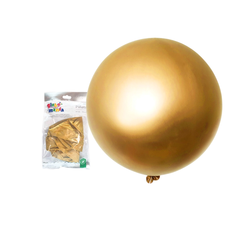 GLOBO PINATA R36 CHROME DORADO X1 UNI - 1