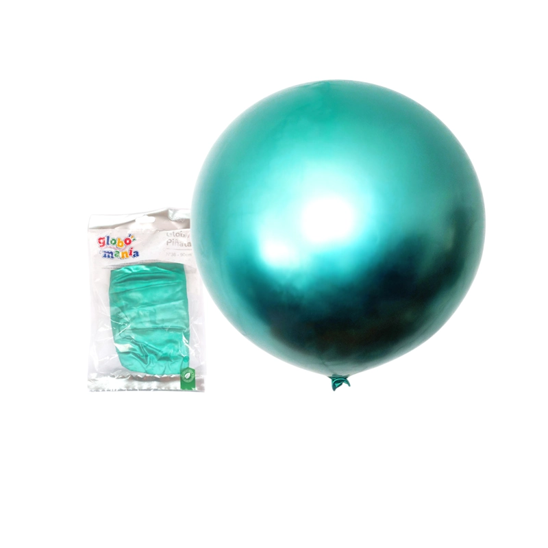 GLOBO PINATA R36 CHROME VERDE X1 UNI - 1