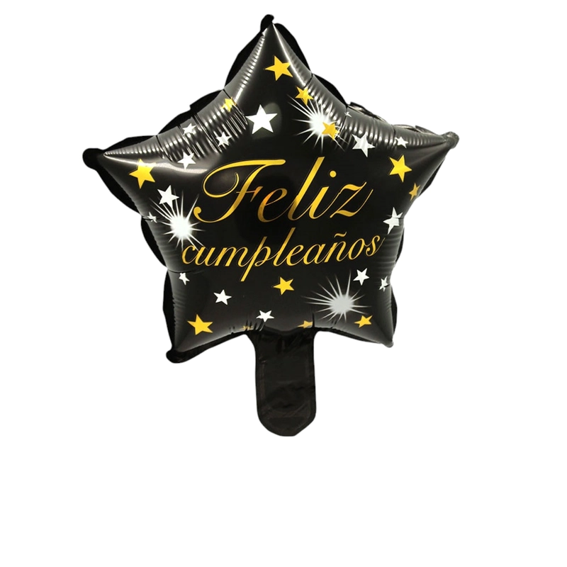 GLOBO METALICO 10 F.C ESTRELLA NEGRA X50 UNI - 1
