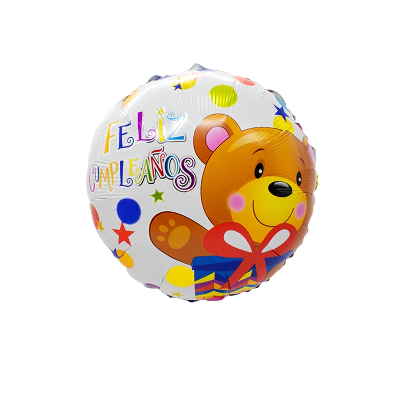 GLOBO METALICO 18 REDONDO F.C OSITO X50 UNI - 1