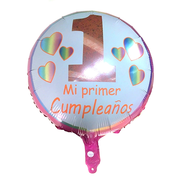 GLOBO METALICO MI PRIMER CUMPLE NENA 18 X50 UNI - 1