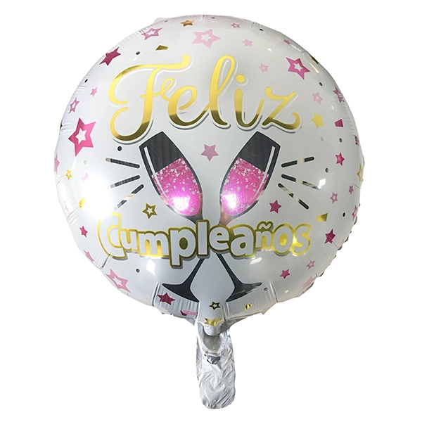 GLOBO METALICO REDONDO F.C CHAMPAGE 18 X50 UNI - 1