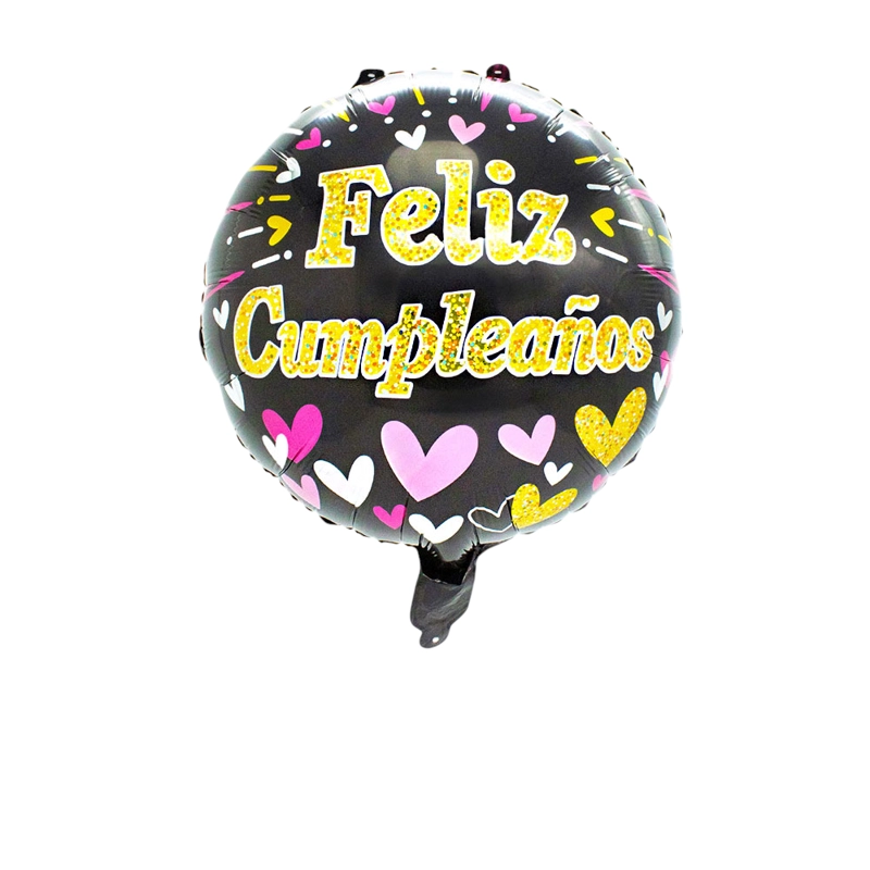 GLOBO METALICO REDONDO F.C CORAZONES 18 X50 UNI - 1