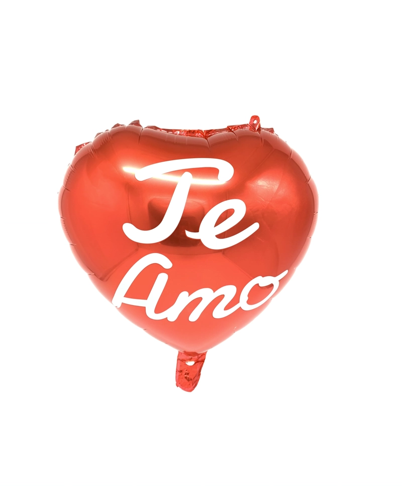 GLOBO METALICO 18 TE AMO LISO X 1UNI - 1