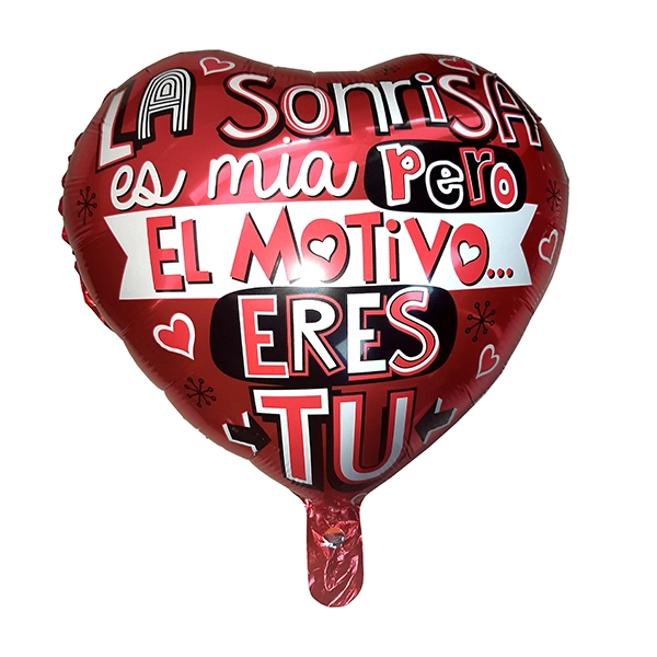 GLOBO METALICO 18 EL MOTIVO X 1UNI - 1