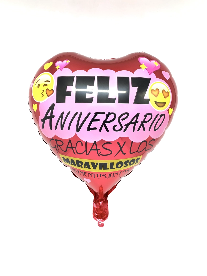 GLOBO METALICO 18 FELIZ ANIVER GRACIAS X 1UNI - 1