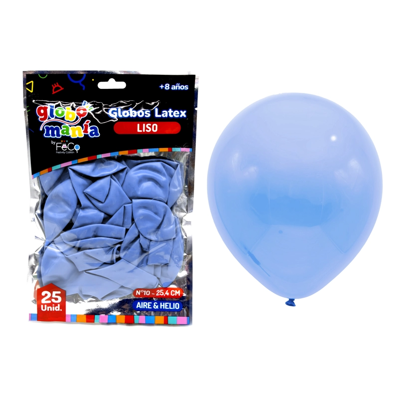 GLOBO 10 CELESTE X25UNI - 1