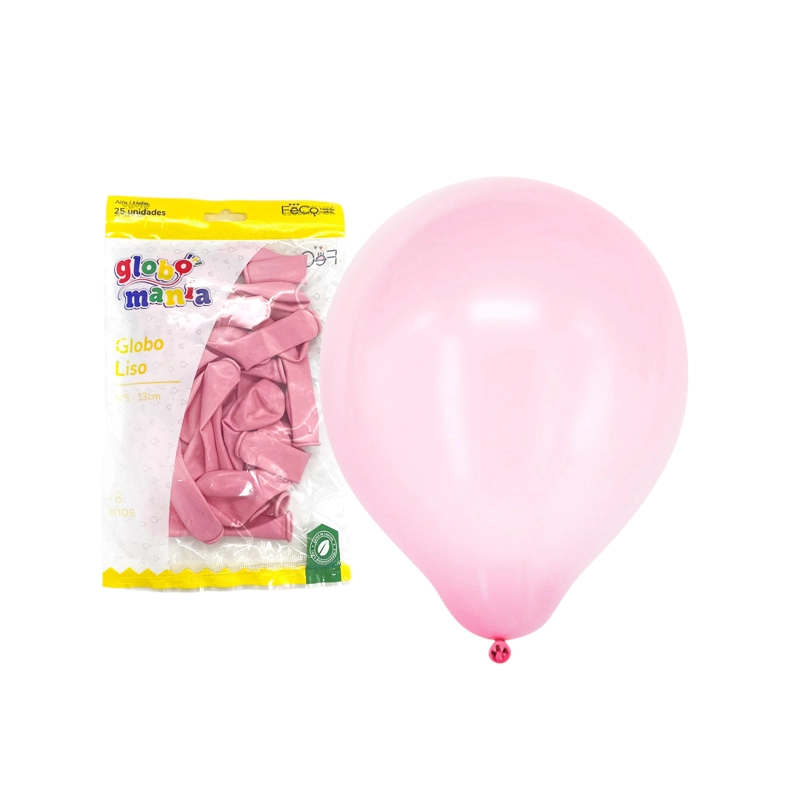 GLOBO 5 PASTEL FUCCIA X25 UNID - 1